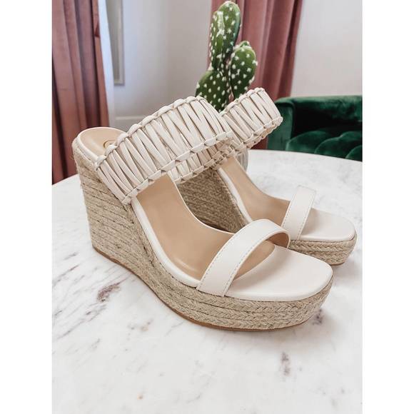 NEW CCOCCI women's the tulum wedge in bone - Picture 5 of 5